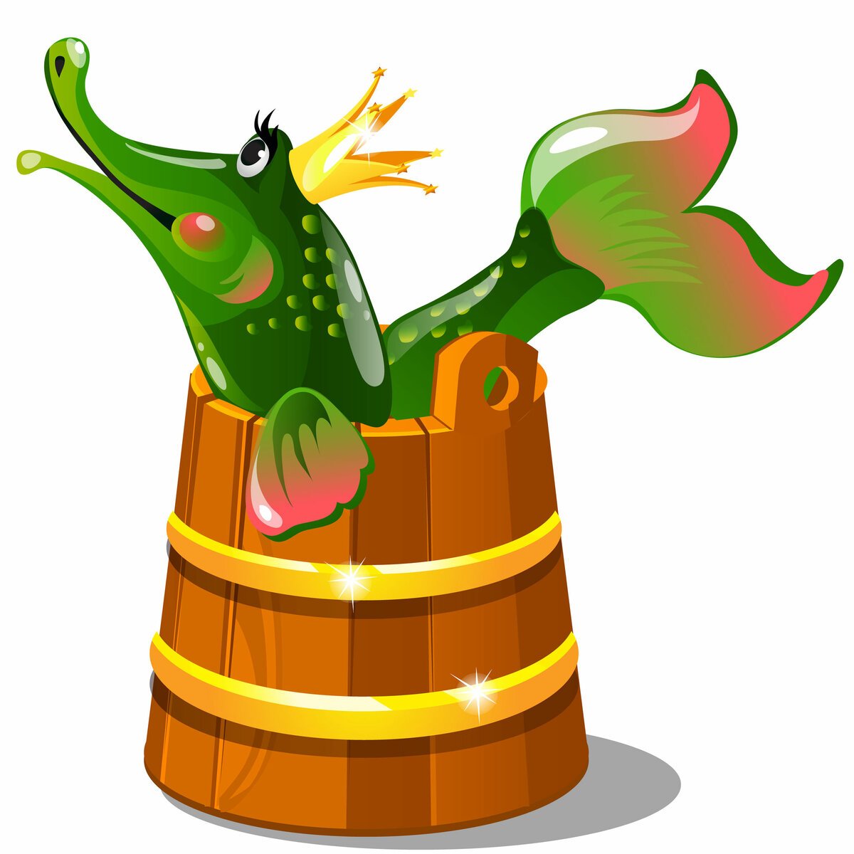 Щука в ведре