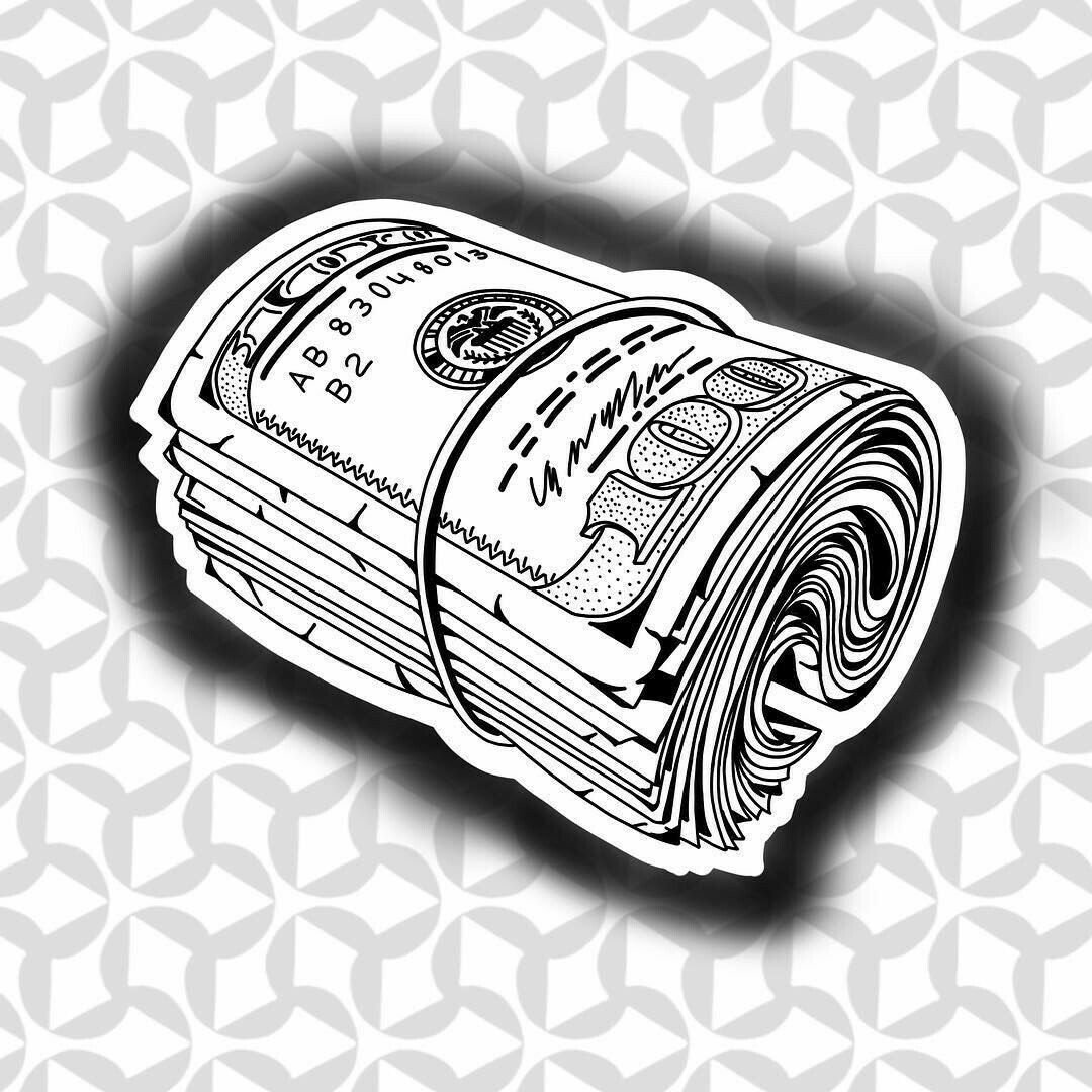 Тату деньги эскизы