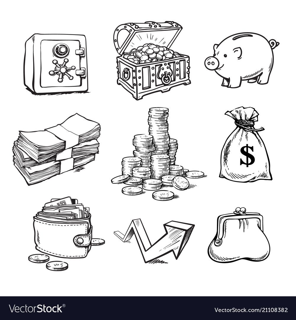 Рисунки для копилки денег