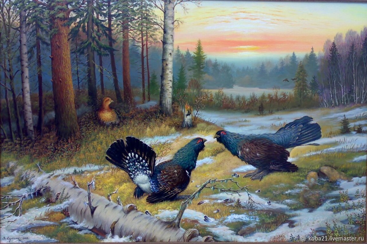 Художник Мельников Глухари