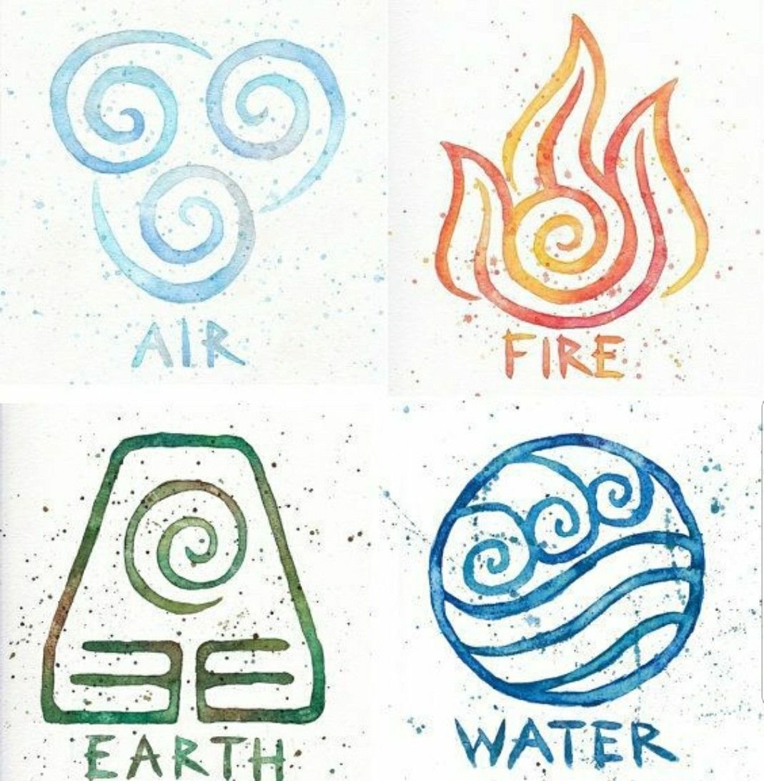 Земля вода огонь воздух знаки стихий