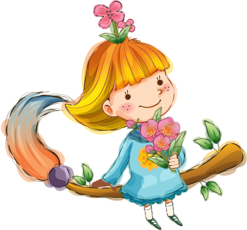 Вырубной плакат девочка