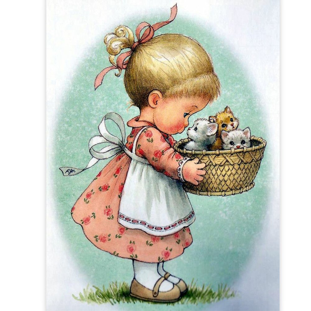 Маленькая девочка с шариками