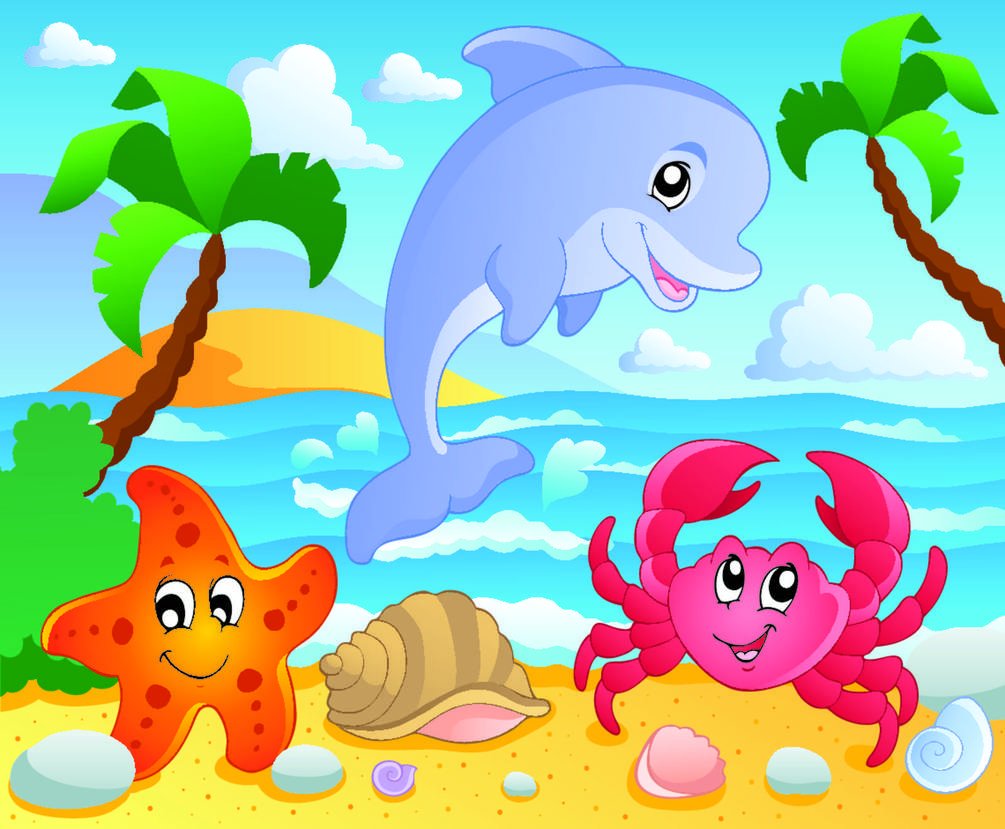 Мультяшные картинки морская тема