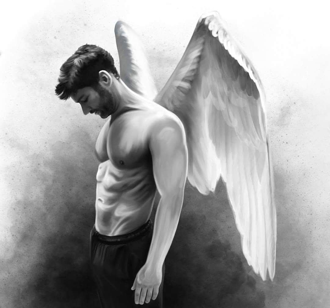 Мужик с крыльями ангела