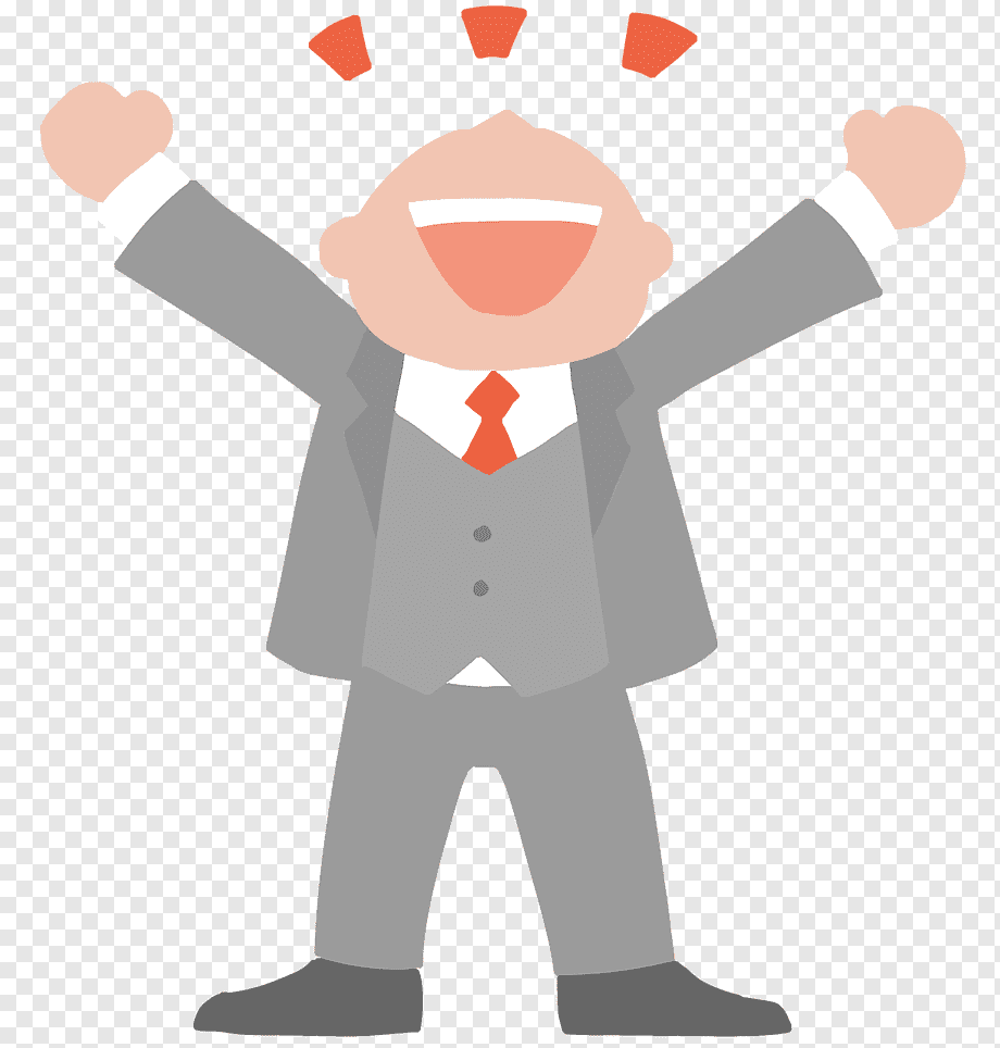 Человечек радуется