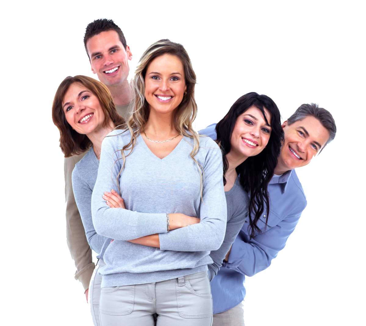 Человек на белом фоне