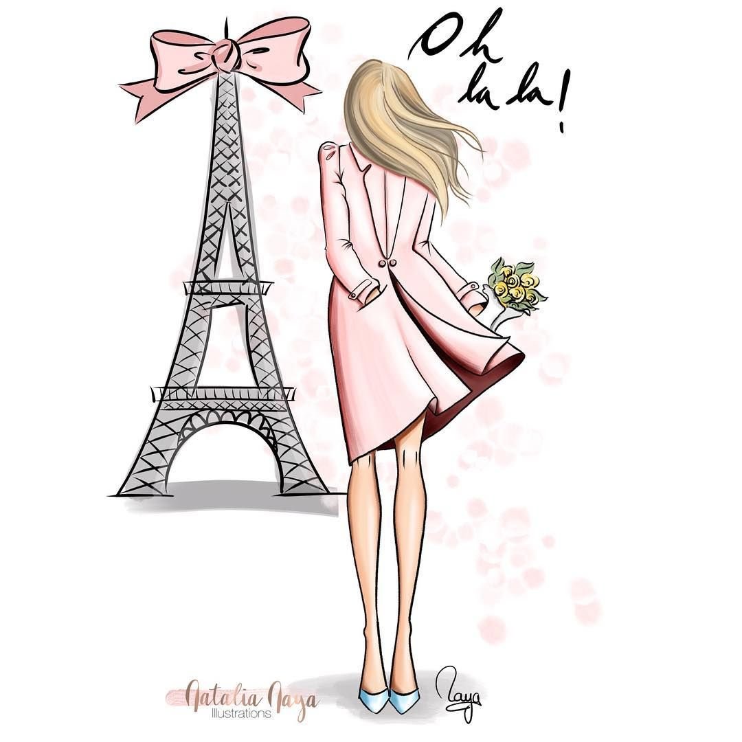 Фэшн иллюстрации Париж