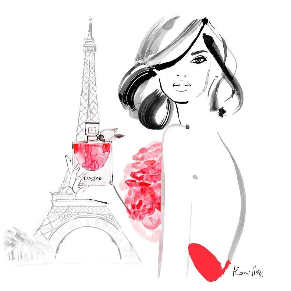 Фэшн иллюстрации Париж