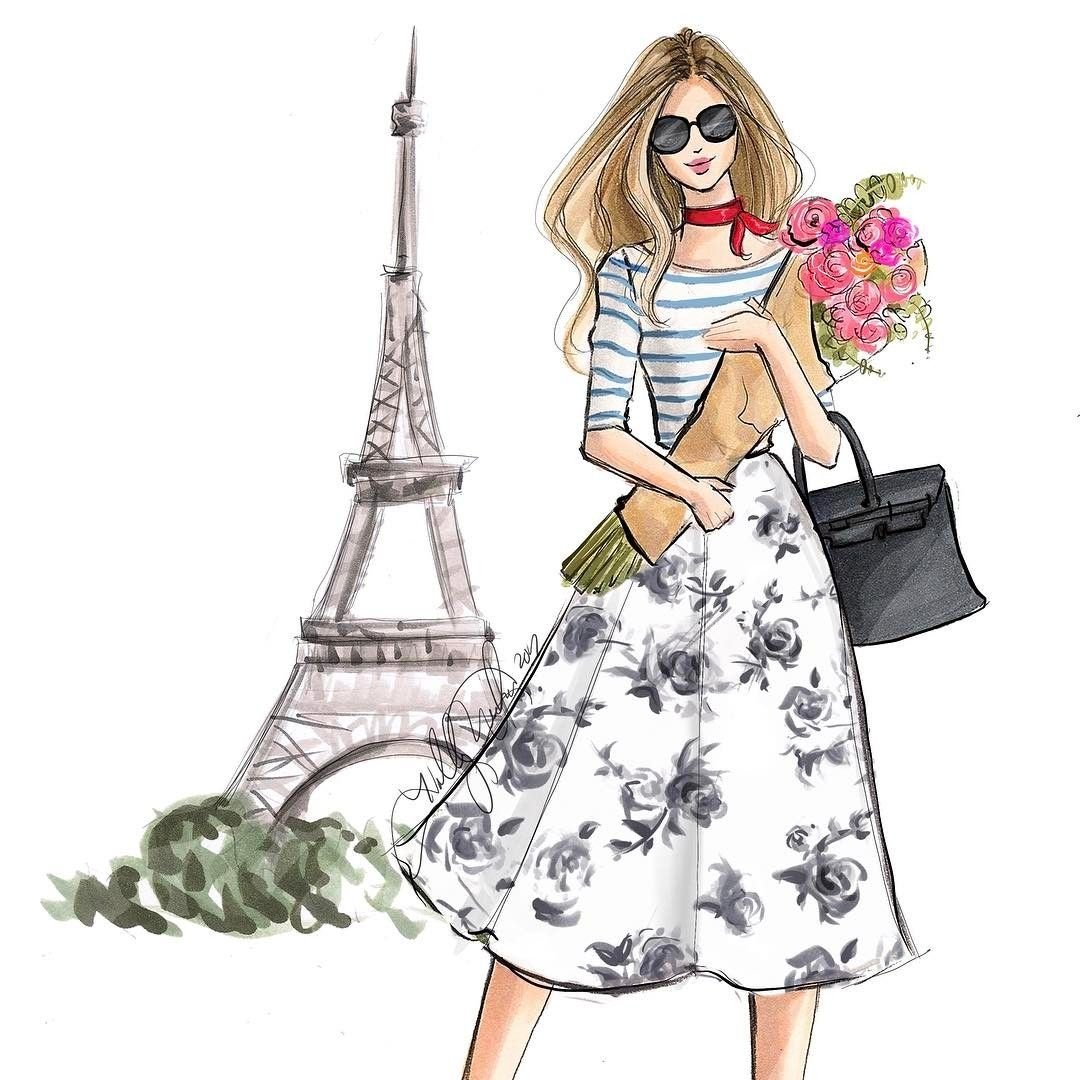 Модная девушка