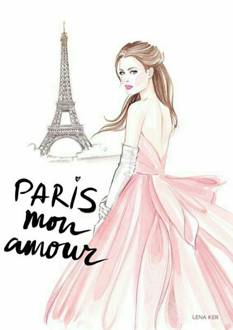 Модные иллюстрации Париж