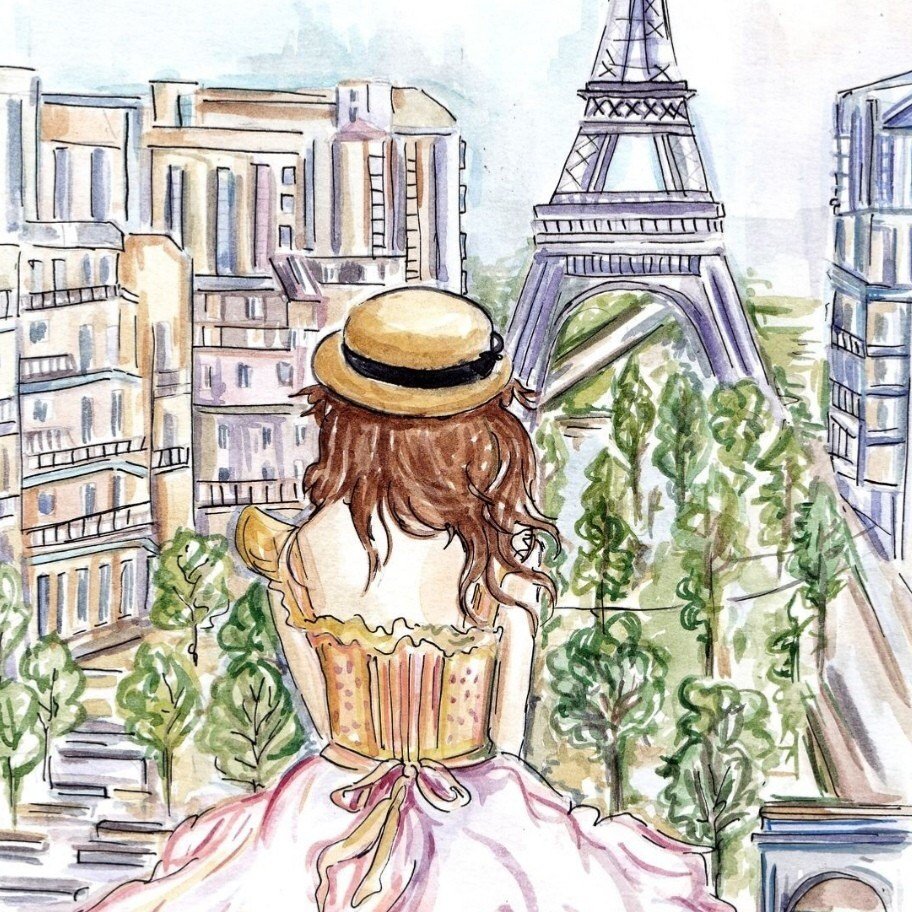 Девочка Франция арт