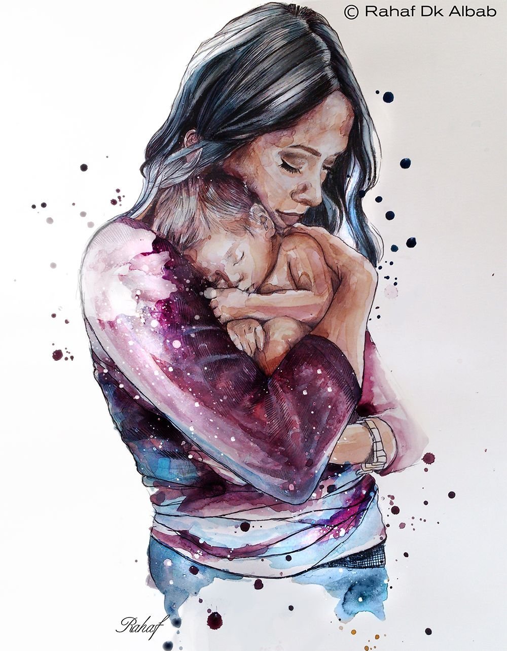 Мать и ребенок арт