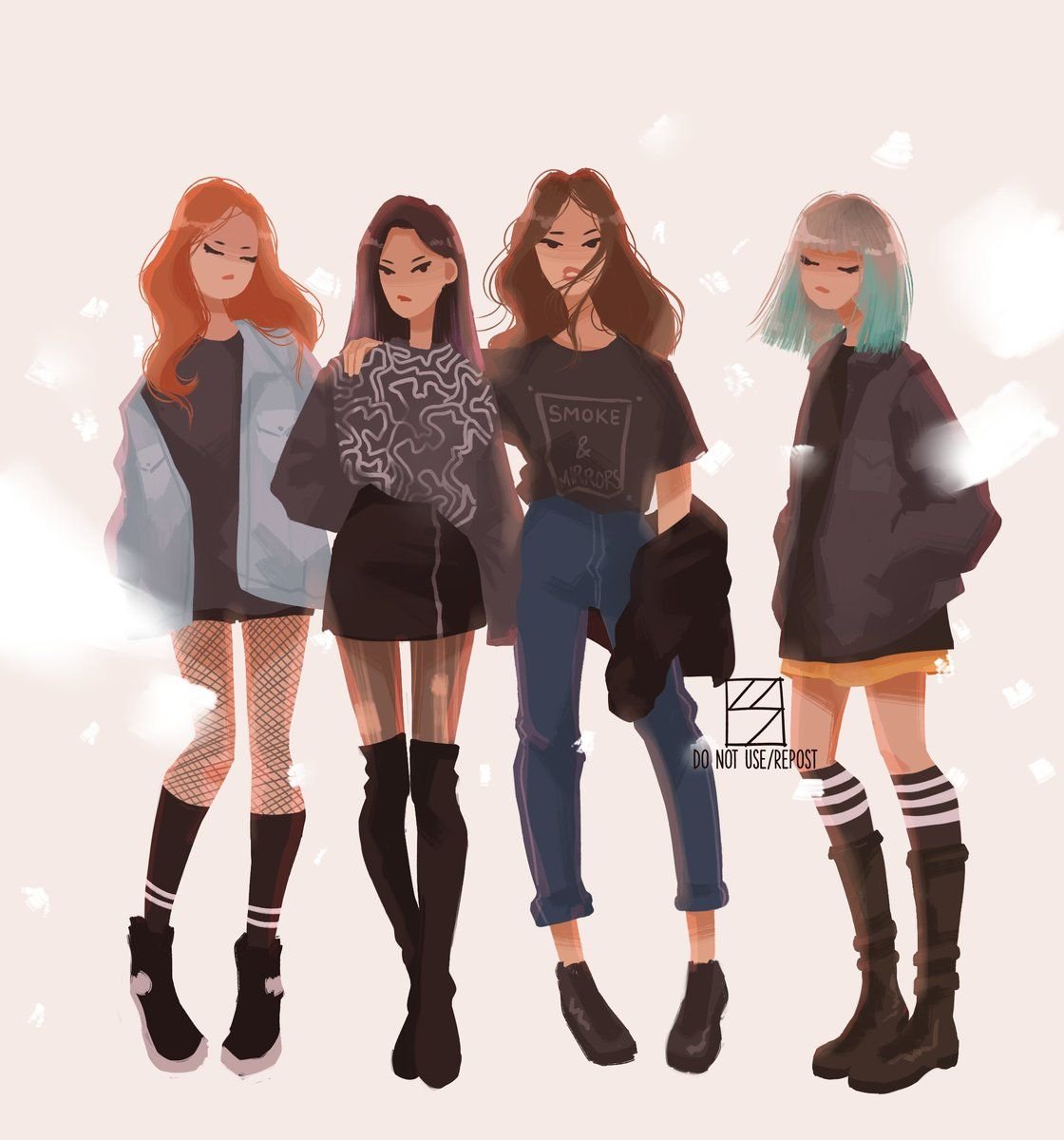 Блэк Пинк арт 4