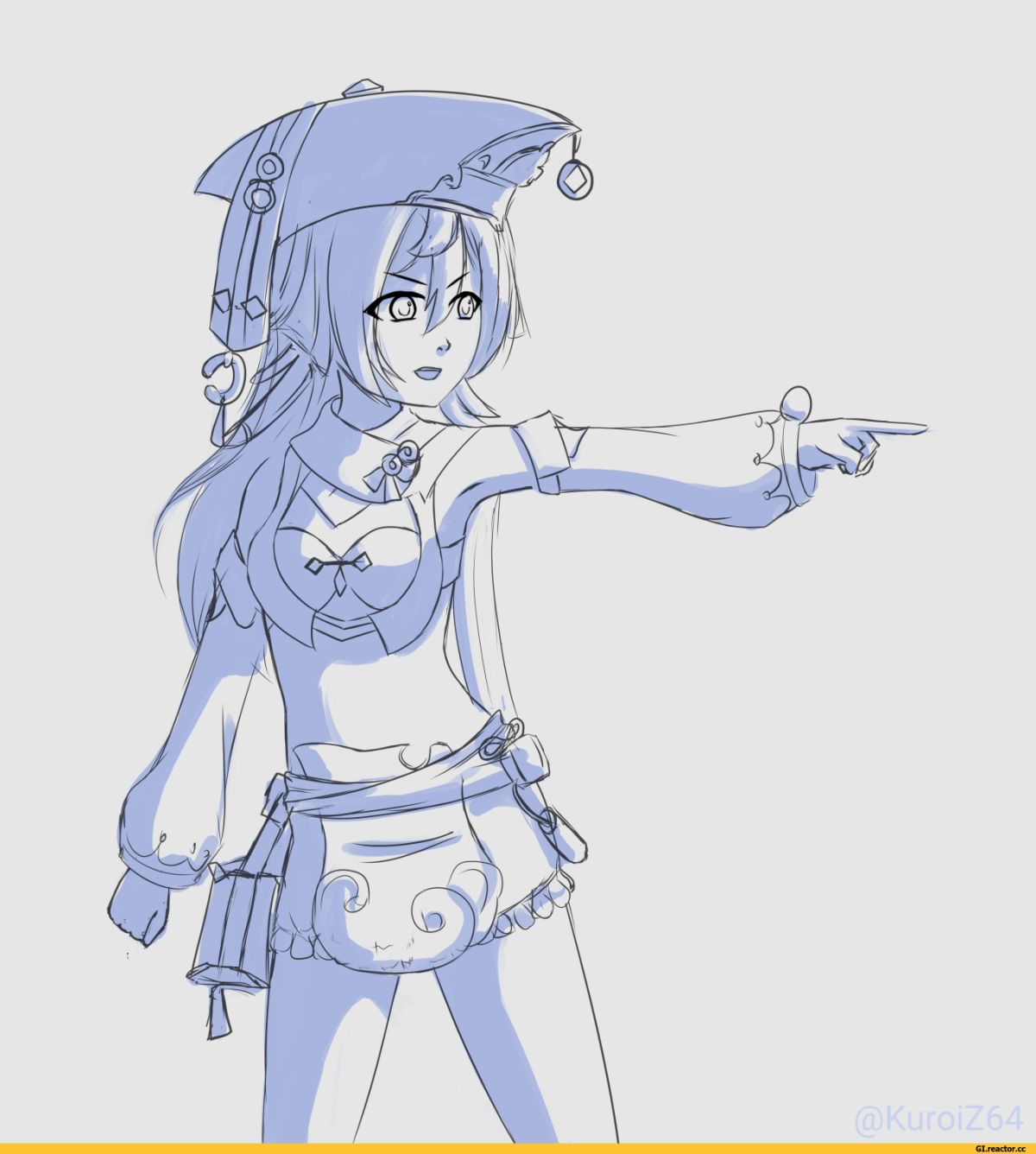 Сяо Геншин скетч