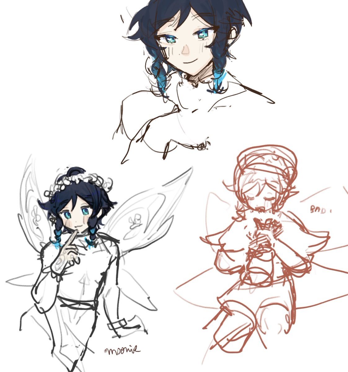 Рисунки Геншин Импакт легкие