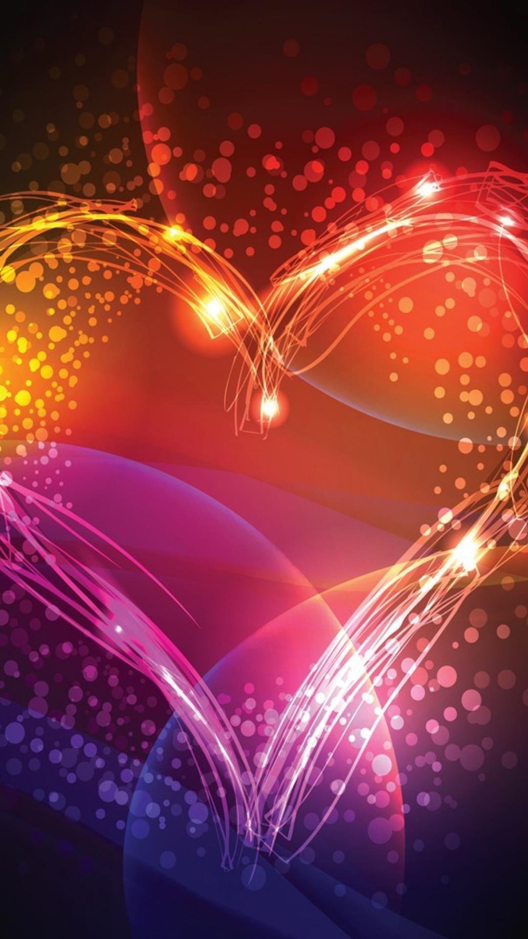 Красивые сердечки на прозрачном фоне