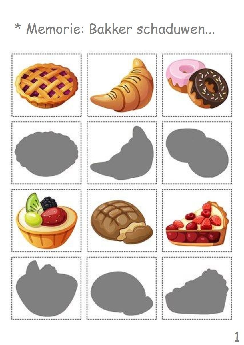 Продукты задания для детей