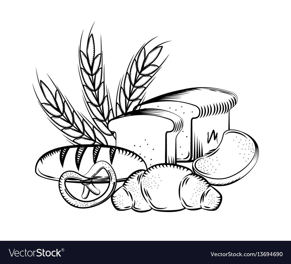 Раскраски тема хлебобулочные изделия