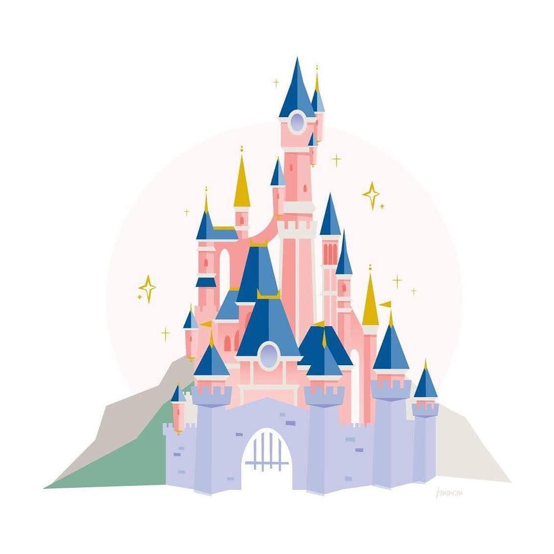 Замок принцессы вектор