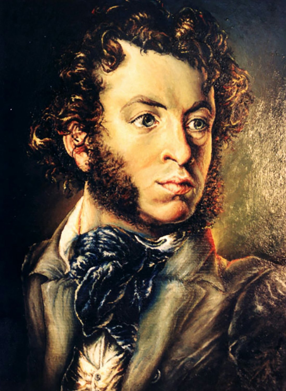 Александр Сергеевич Пушкин карандашный портрет