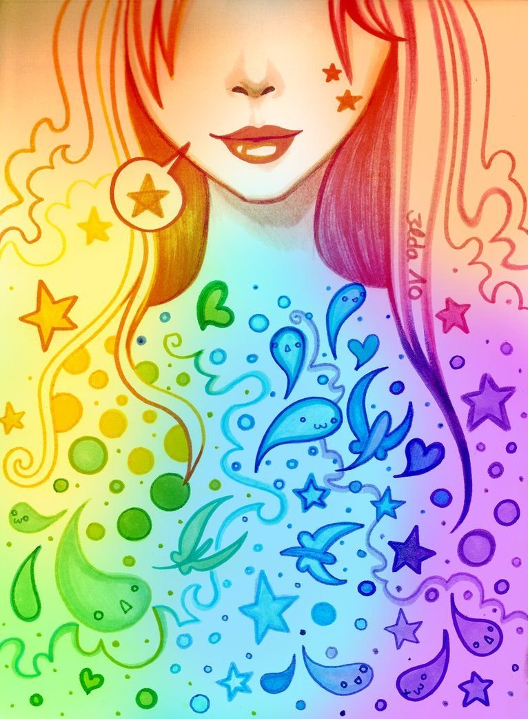 Девчонки для рисования