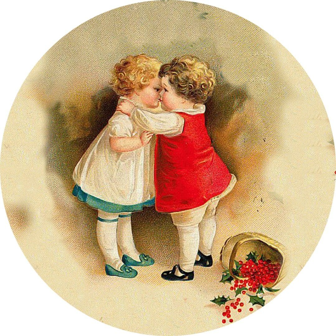 Картинки для декупажа дети круглые