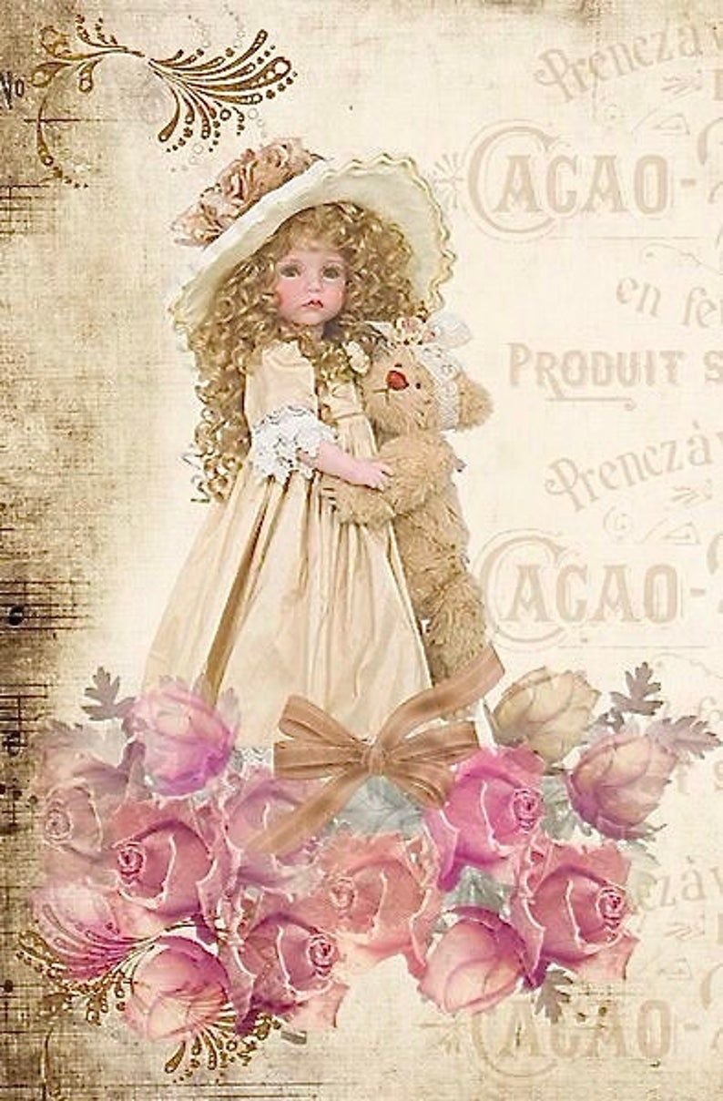 Открытка с днем рождения в винтажном стиле