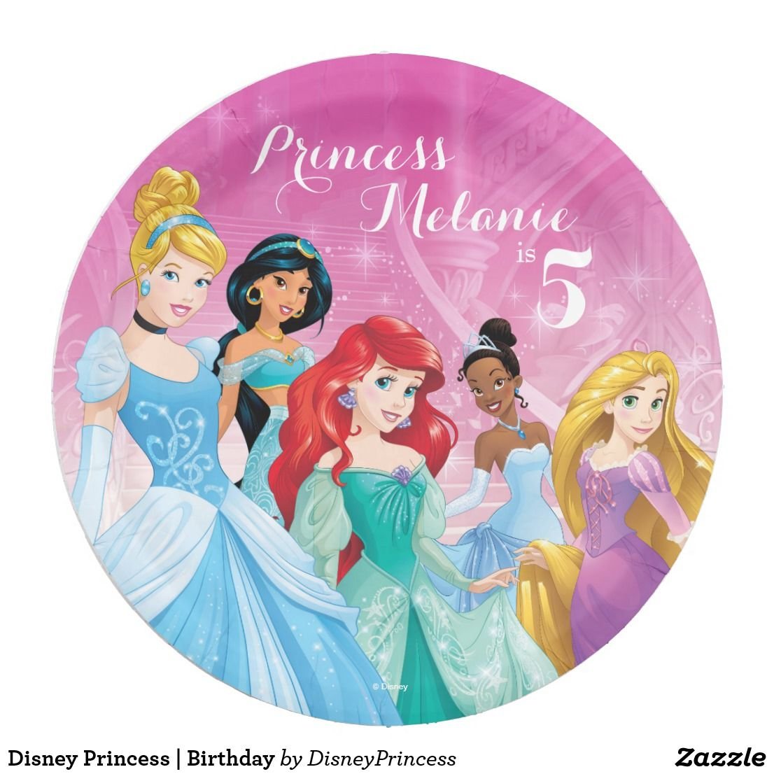 Принцессы Дисней топперы для печати