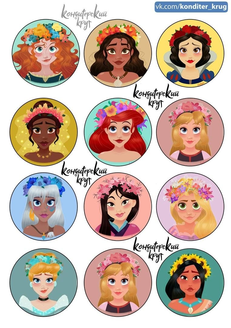 Кондитерский круг картинки для капкейков