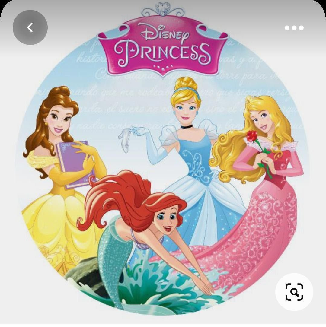 Принцессы Диснея на сахарной бумаге