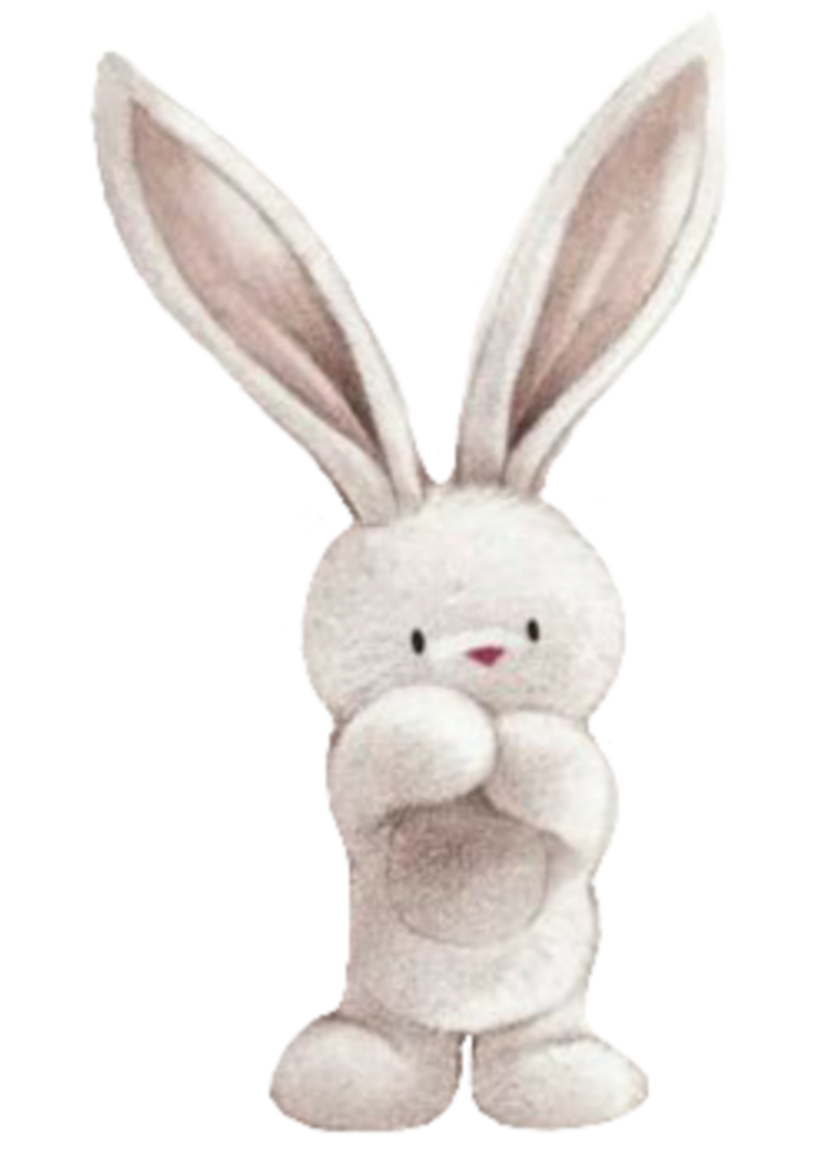 Заяц бежит на белом фоне