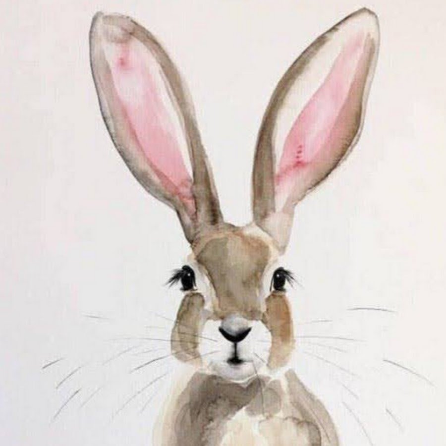 Акварельный кролик