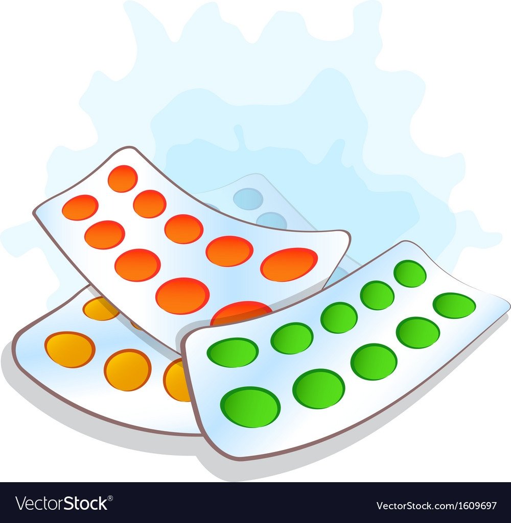 Мультяшная упаковка таблеток