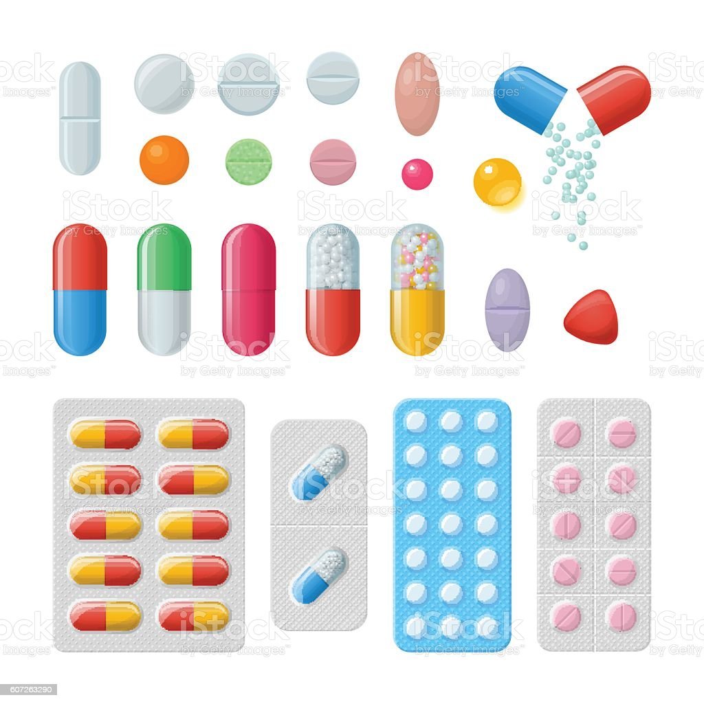 Таблетки иллюстрация вектор