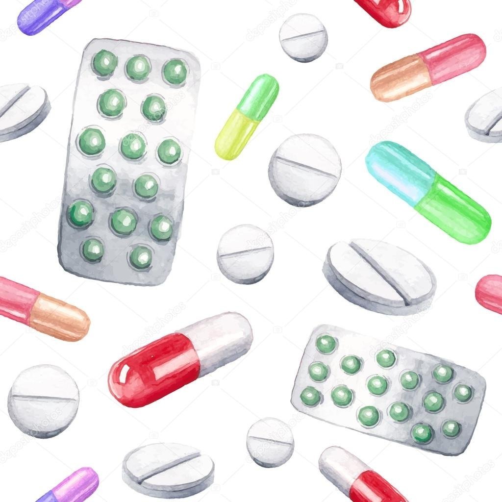 Капсулы таблетки без фона