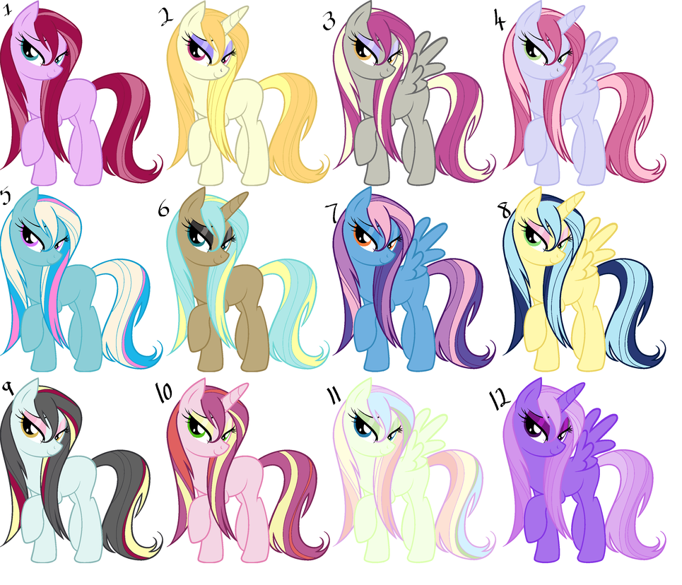 Разные пони