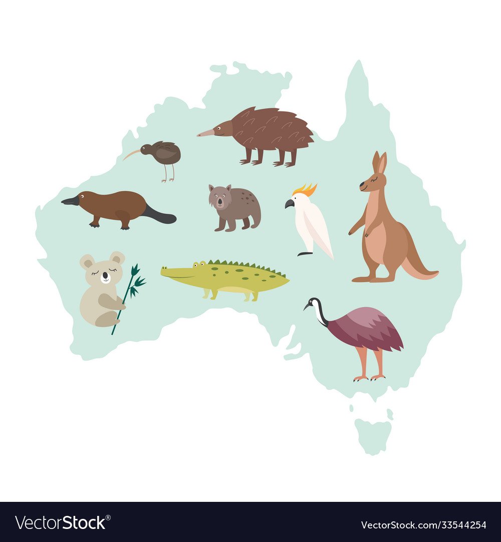 Наклейки животные Австралии