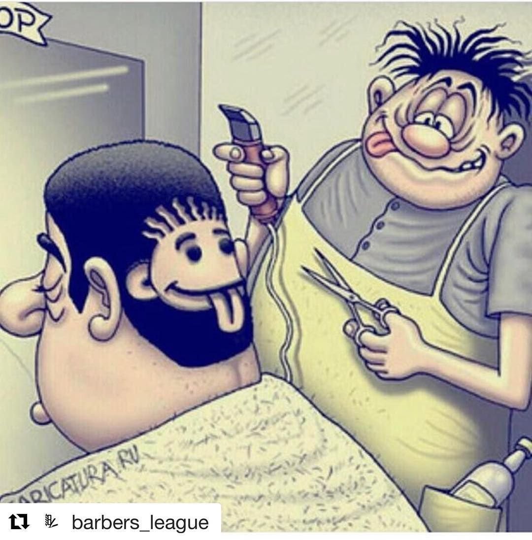 Парикмахер карикатура