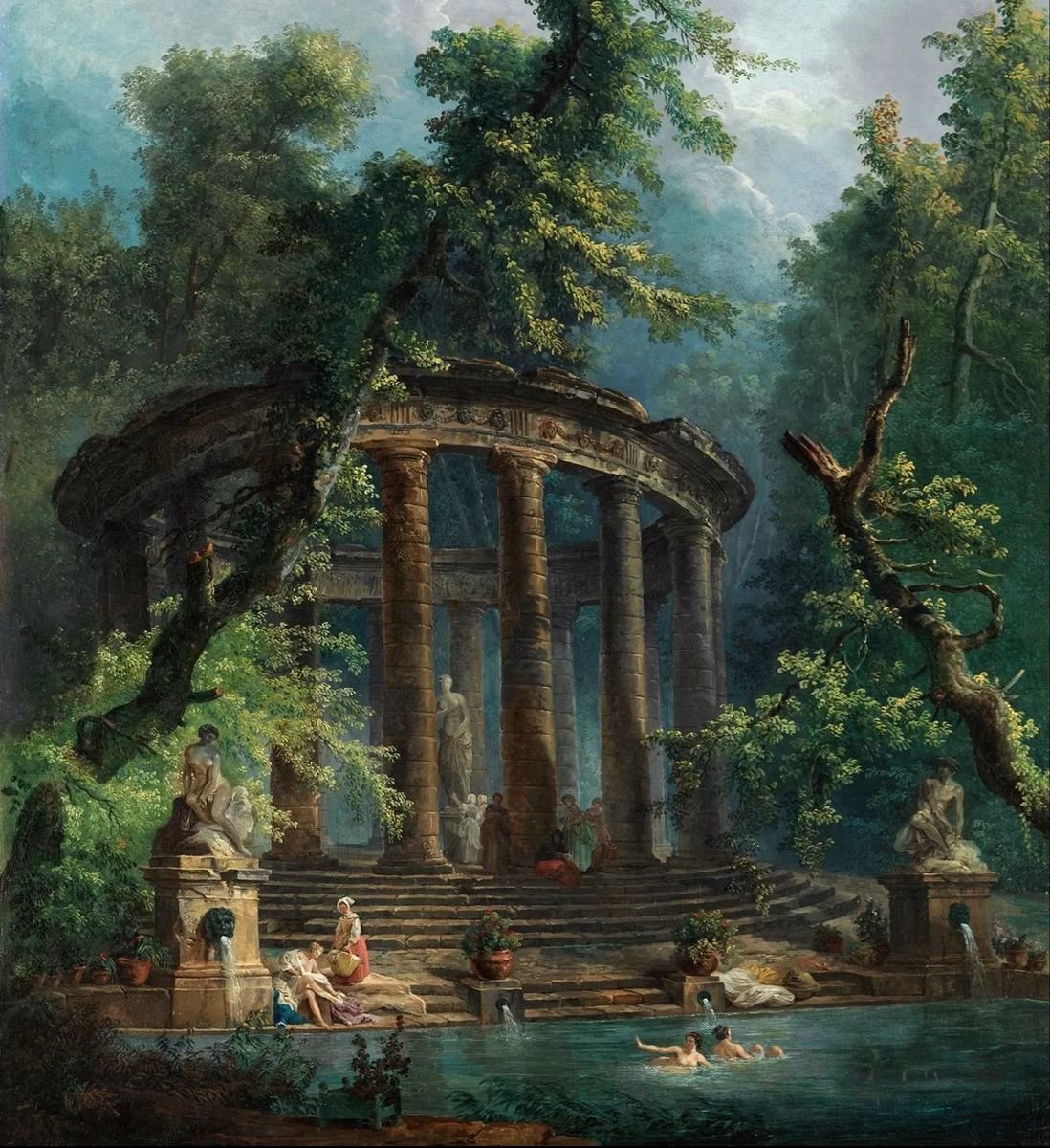 Юбер Робер the Bathing Pool