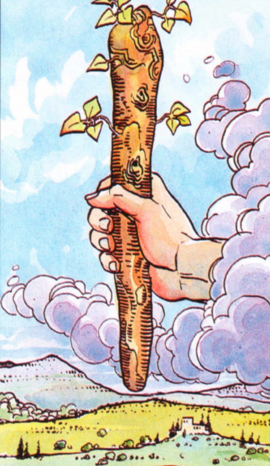 Тройка жезлов Таро безумной Луны