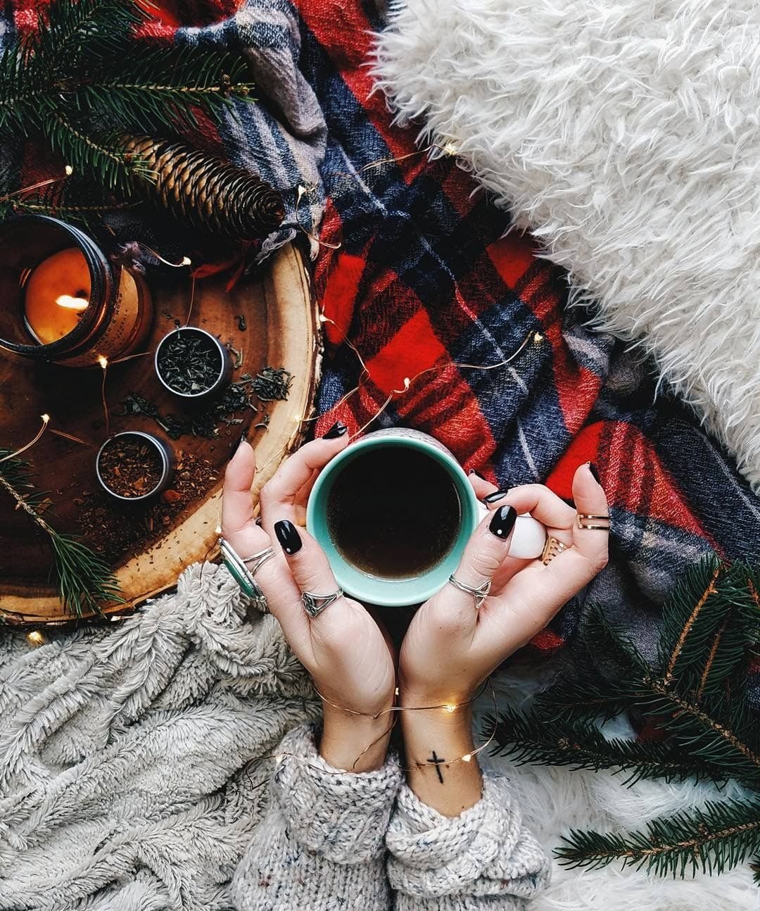 Уютная зимняя фотосессия