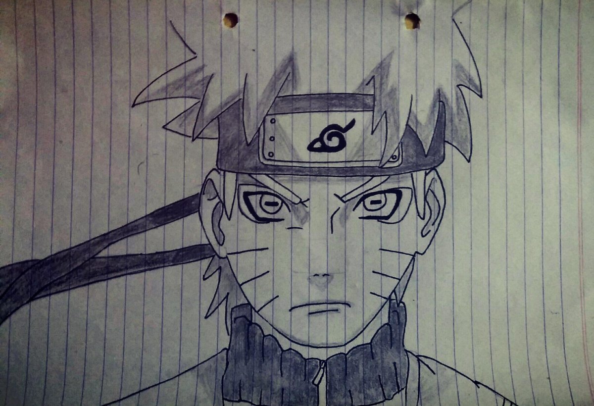 Наруто Узумаки скетчи