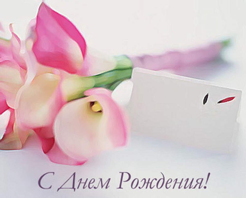 Открытка с днем рождения с Калами