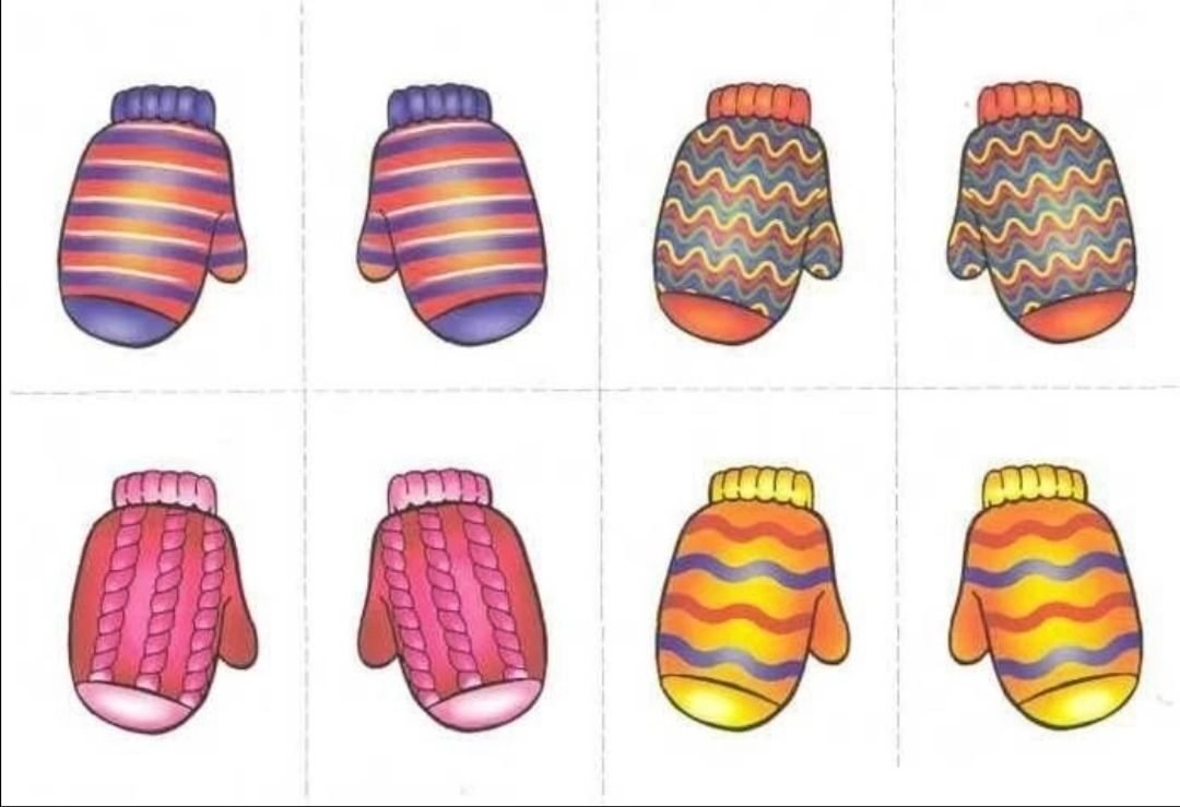 Найди пару варежки