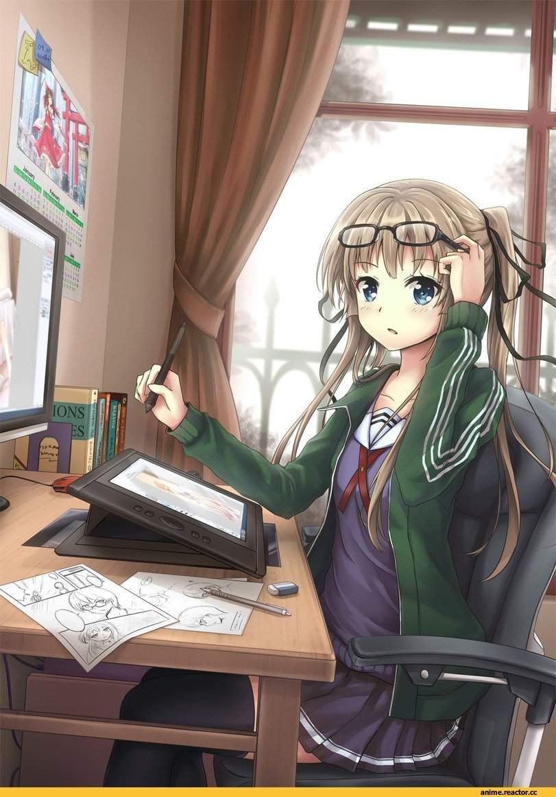 Умная девушка аниме