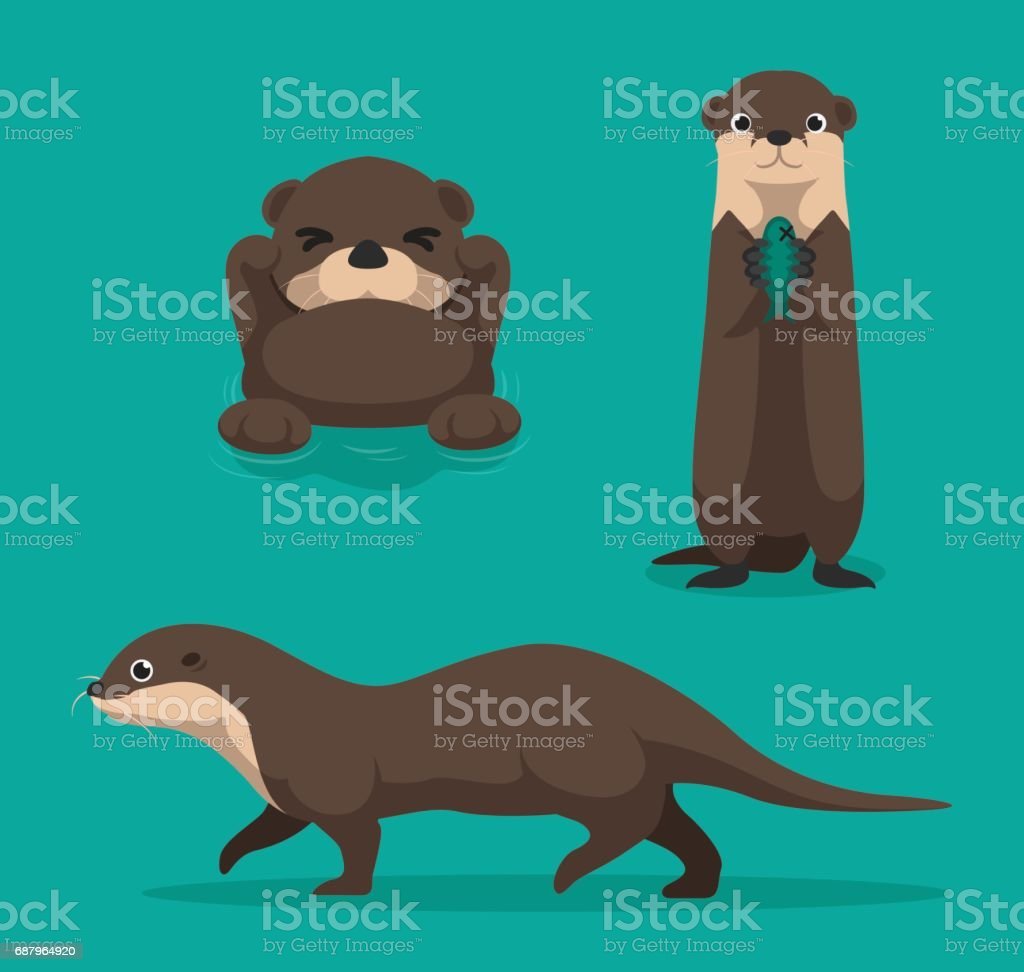 Выдра вектор