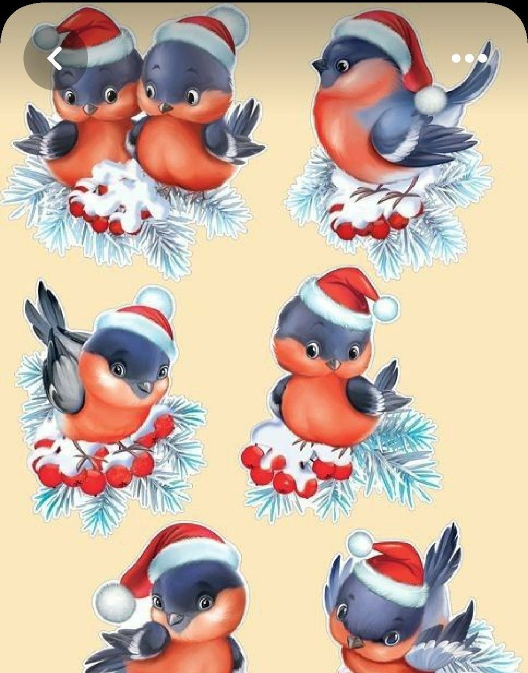 Новогодние Снегири