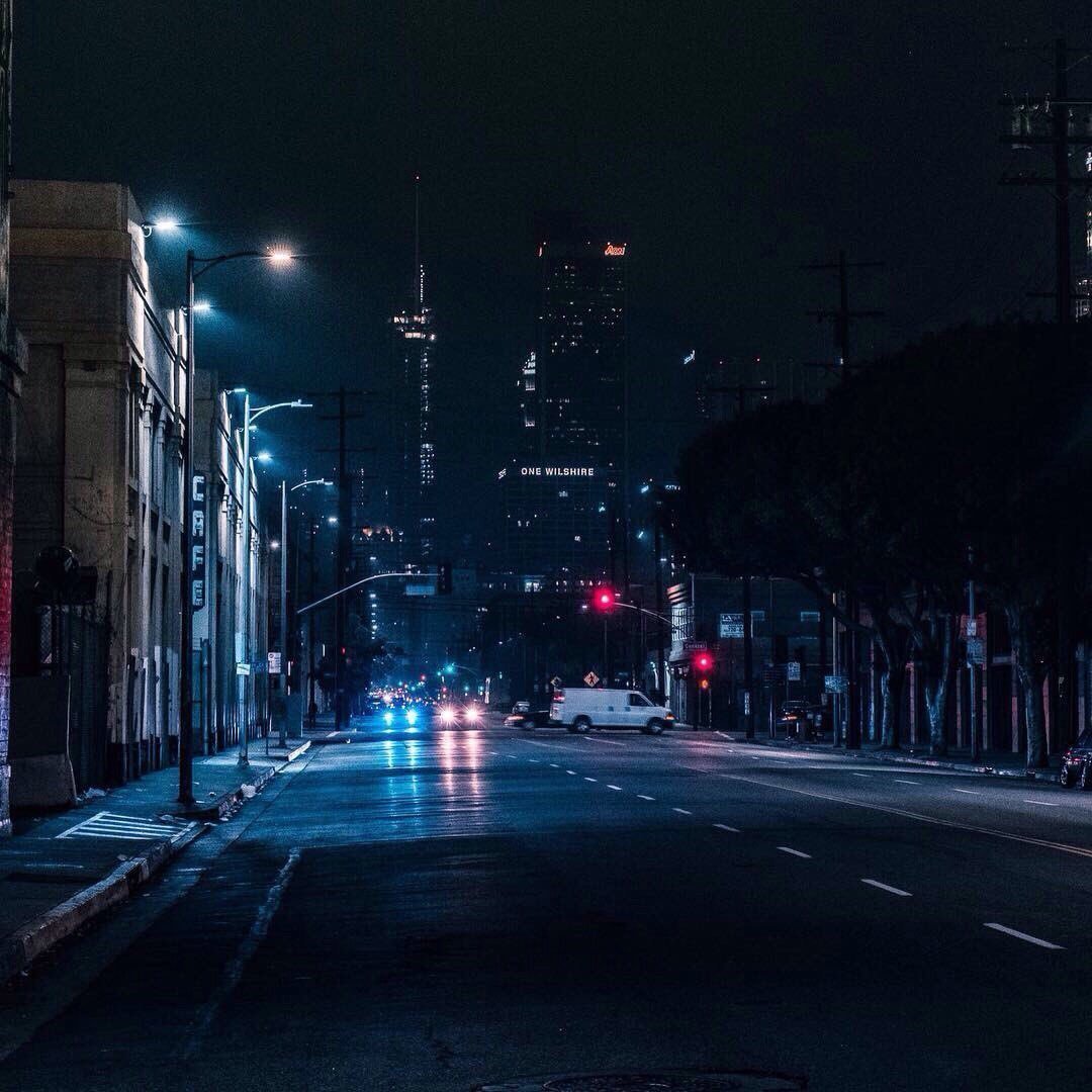 Ночной город улица