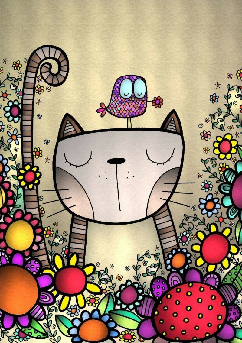 Рисунки котиков Пинтерест